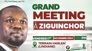 Legislative 2024 Grand Meeting de Ousmane Sonko á Ziguinchor [upl. by Okajima]