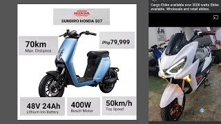 HONDA SUNDIRO ELECTRIC BIKE  ANG PRICEY NA EBIKE [upl. by Obelia]