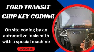 Ford Transit Chip Key Coding  How to Program a Ford Transponder Key with a Special Machine [upl. by Anirtak]