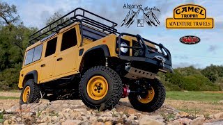 CAMEL TROPHY D110 Defender unboxing and small test RC4WD [upl. by Laughton576]