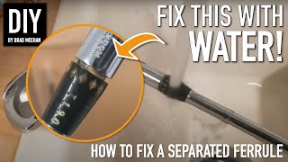 How to Fix a Separated Ferrule Using Water  DIY Golf Club Restoration [upl. by Nnayrb378]