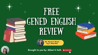 Free 10item GenEd English Drill LET REVIEWER  By Maam Nance Biswas  SPLE June 2024 Top 9 [upl. by Akiehsal318]