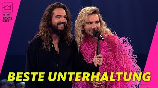 Bill und Tom Kaulitz gewinnen die Krone quotBeste Unterhaltungquot  1LIVE Krone 2023 [upl. by Annazor271]