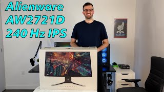 Alienware AW2721D Gaming Monitor  Detailed First Look At This QHD 240Hz Gaming BEAST [upl. by Nnylav]