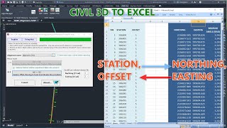 Station Offset Coordinates to Excel  Intro [upl. by Ethelbert]