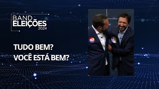 Debate tem abraço entre Boulos e Nunes após provocação [upl. by Petronella112]