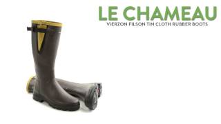 Le Chameau Vierzon Filson Tin Cloth Rubber Boots  Waterproof For Men [upl. by Annavaj]