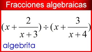 División de fracciones algebraicas mixtas 144 [upl. by Harpp]