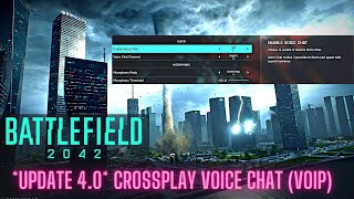 Battlefield 2042 40 UPDATE  How to enable VOICE CHAT CROSS PLATFORM [upl. by Irahc]