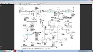 Styrene Process with Aspen Plus 19  mass balances [upl. by Putnem412]