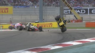 Nico Hulkenberg Crash  All The Angles  2018 Abu Dhabi Grand Prix [upl. by Mansoor]