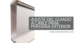 Ajuste del guiado a cable para persiana exterior [upl. by Eniad]