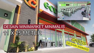 DESAIN MINIMARKET MODERN [upl. by Nellac818]