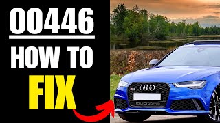 Audi Fault code 00446  MEANING SYMPTOMS CAUSES AND SOLUTIONS [upl. by Ahcrop]