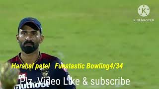 Harshal Patel Funstatic Bowliing spell 434 [upl. by Eiramyelhsa]