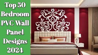 Top 50 Bedroom PVC Wall Panel Designs 2024 💥❤️  Bedroom Wall Decor Ideas  Bedroom Decor 🌈 [upl. by Keller]