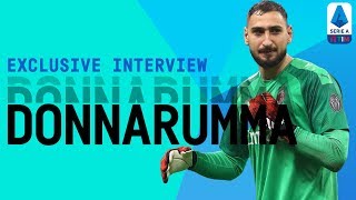 Gianluigi Donnarumma  AC Milans Wonderkid  Exclusive Interview  Serie A TIM [upl. by Yadnil]