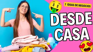 ✅ 7 ideas de negocios rentables para MUJERES amas de casa que puedes empezar hoy mismo DESDE TU CASA [upl. by Reamy]