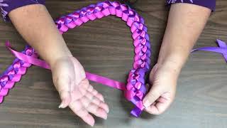 How To Make a Braided Ribbon Lei for Lei Day [upl. by Cypro]