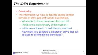 IDEA Experiment  The Monash University Baking Powder Calorimetry [upl. by Milda]