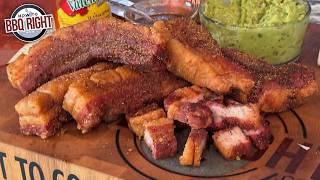 Super CRISPY Smoked Pork Belly [upl. by Ynatil]