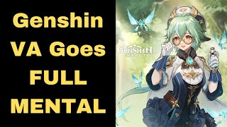 Genshin Impact VA Goes FULL MENTAL in INSANE Rant [upl. by Swirsky652]