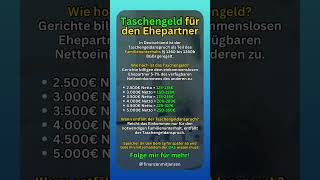 TASCHENGELD FÜR DEN EHEPARTNER 😳💰🚨 finanzen geld vermögensaufbau [upl. by Eilraep]