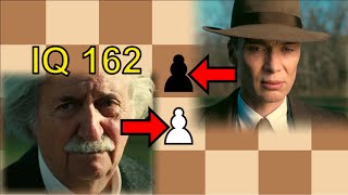 Einstein Vs Oppenheimer Real Chess Game [upl. by Ardnaxila]