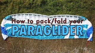 How to packfold your PARAGLIDER [upl. by Cann]