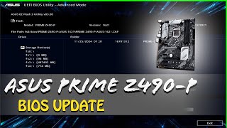 ASUS PRIME Z490P BIOS UPDATE [upl. by Indys]