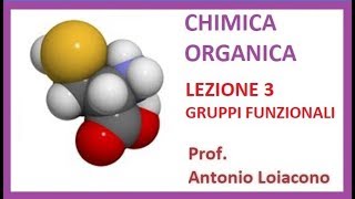 CHIMICA ORGANICA  Lezione 3  Gruppi Funzionali [upl. by Arbmahs]