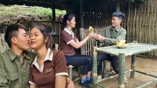 how to make tables and chairs from bamboo cooking farm life Triệu Thị Phương [upl. by Burkhard]