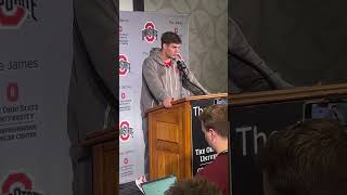 Ohio State QB Will Howard speaks on Penn State matchup [upl. by Yatnuhs]