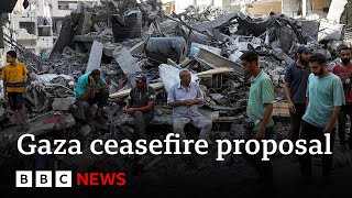 Hamas seeks complete halt to war in Gaza proposal response  BBC News [upl. by Clardy267]