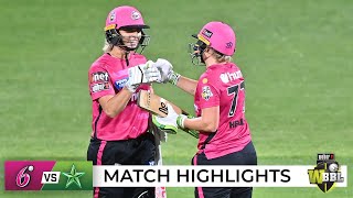 Healy guides Sixers to wet win over Stars in WBBL opener  WBBL07 [upl. by Mcbride]