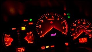 Subaru WRX STi Cluster in Bugeye WRX Startup [upl. by Loresz]