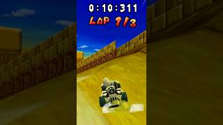 Desert Hills World Record Lap 1  MKDasher mariokartds mkds mariokart [upl. by Ellenar136]