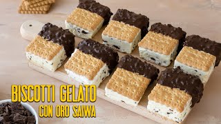 BISCOTTI GELATO CON ORO SAIWA Ricetta Facile  Fatto in Casa da Benedetta [upl. by Novyert62]