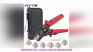 Ratcheting Crimping Tool 9 PCS Set For Dupont JST MOLEX Open Barrel NonInsulated Terminals Butt Sol [upl. by Tom]