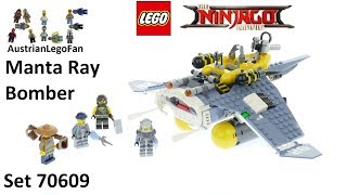 Lego Ninjago Movie 70609 Manta Ray Bomber  Lego Speed Build Review [upl. by Jer]