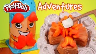 Play Doh campfire picnic playset Toy videos [upl. by Elletnuahc]