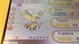 Pokemon X  Y  Shiny Zapdos in Game HD [upl. by Nyssa]