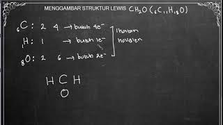 MENGGAMBAR STRUKTUR LEWISBANK SOAL KE 2 STRUKTUR CH2O [upl. by Nale]