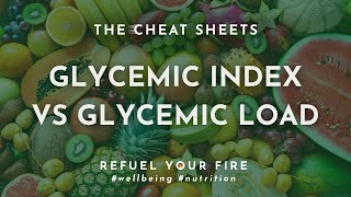 Glycemic Index vs Glycemic Load What’s the Difference  Nutrition Tips [upl. by Silvestro]