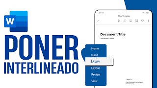 Cómo PONER INTERLINEADO en Word en Celular  Guía Completa [upl. by Nuawed694]