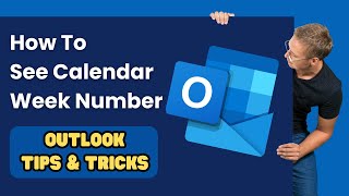 How To See Calendar Week Number in Outlook  افزودن هفته شمار به اوتلوک [upl. by Anirec]