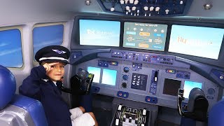 Sammie is a Pilot  Kids Fun at Kidzania Dubai 2  Making Money [upl. by Domingo170]