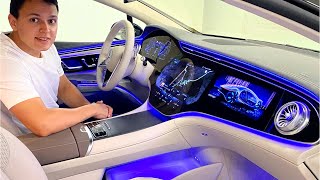 2022 Mercedes EQS 580  NIGHT Drive AMG FULL Review Interior Exterior [upl. by Fortunia]