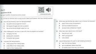 B1 Preliminary 2 Test 2 Listening Part 4 [upl. by Aidnama]