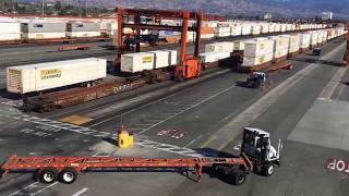 BNSF Intermodal Yard San Bernardino CA [upl. by Notlim698]